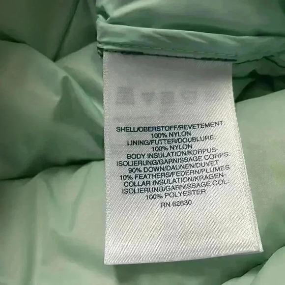 Lands End packable lightweight puffer jacket hyper dry water resistant down M - Picture 7 of 10